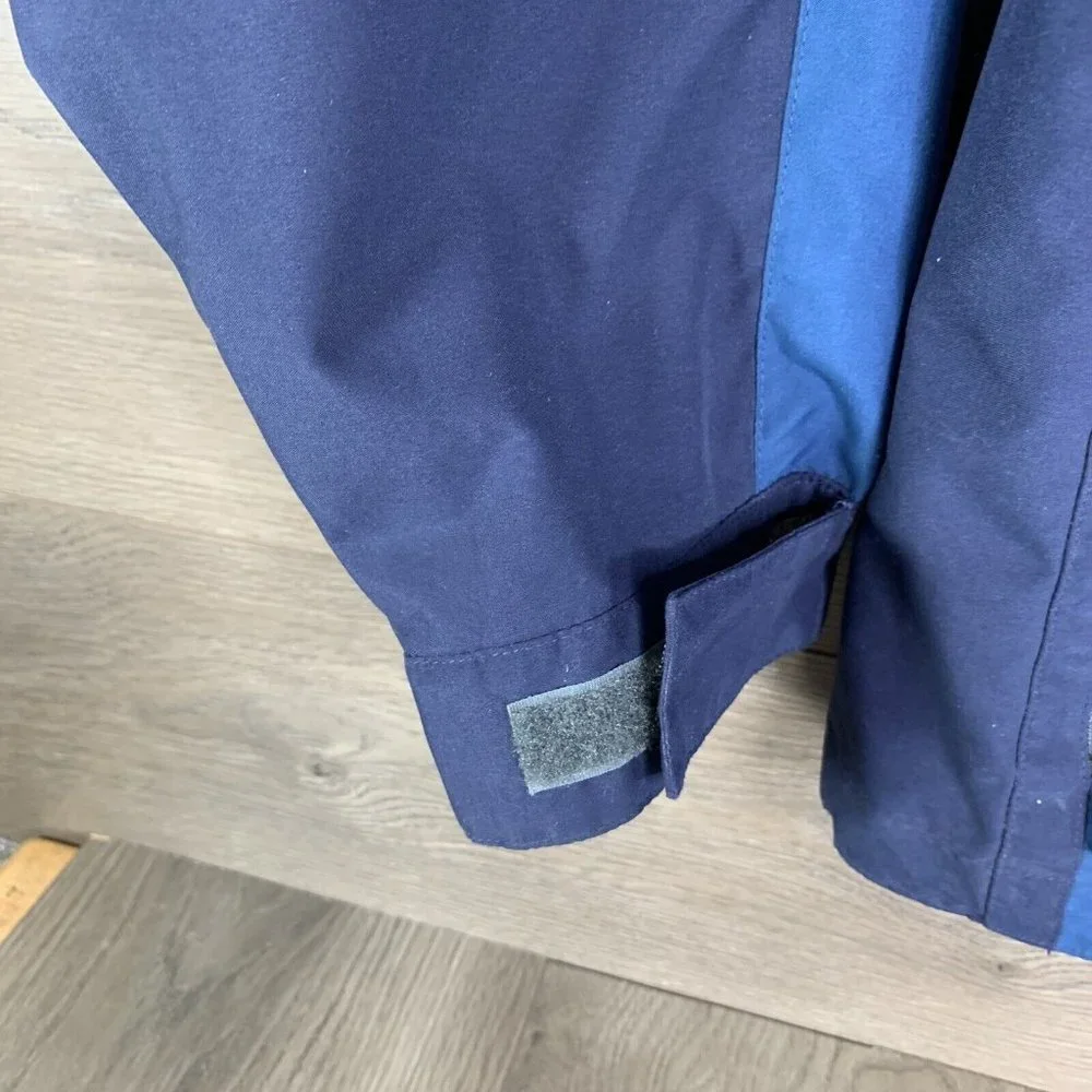 Tri-Mountain Coat Mens L Blue Full Zip Hook & Loop Cuff & Collar NBS Reno Embrod - Picture 3 of 14